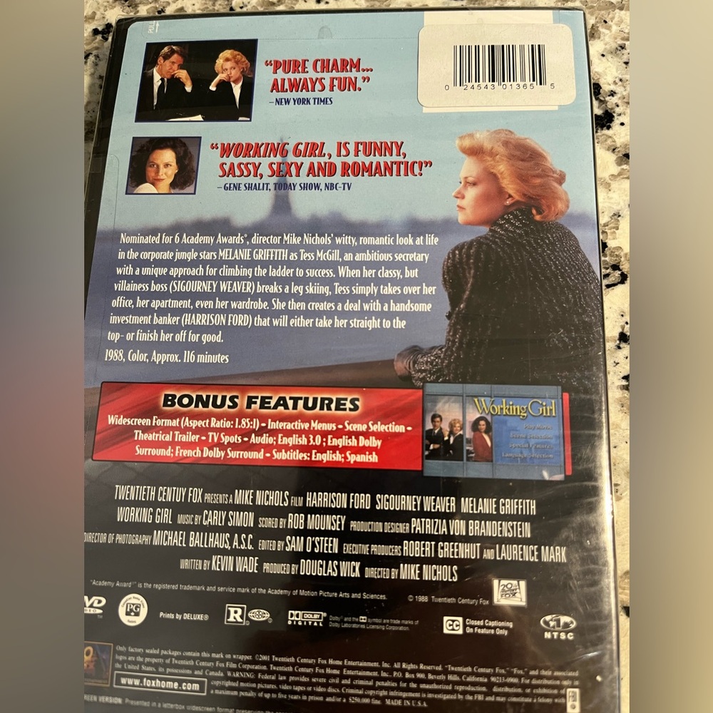 Working Girl DVD - Picture 4 of 5